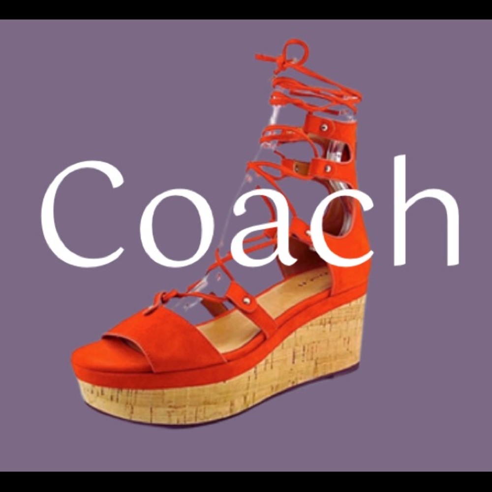 Coach Authentic Barkley Suede Sandals size 9.5